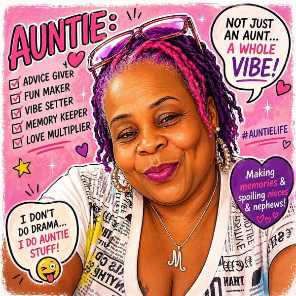 Custom special occasion design: Best Auntie Monica