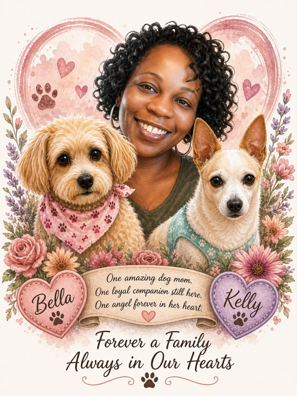 Custom special occasion design: Trice, Bella & Kelly